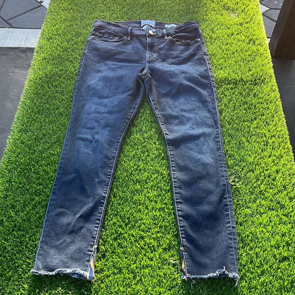 FRAME Le Skinny de Jeanne Crop Jeans size 31